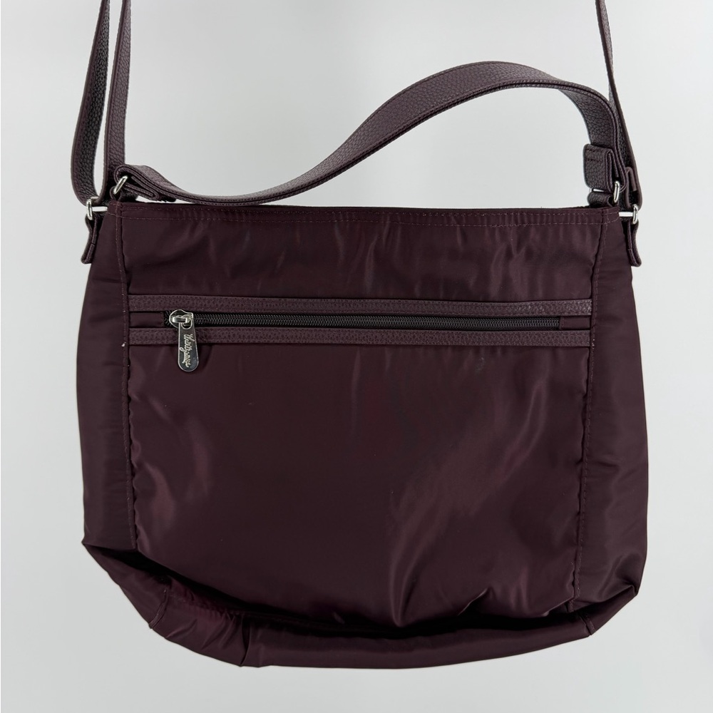 Thirty-One Everything Hand/Shoulder/Crossbody Nylon Purse Bag in Burgundy - Picture 5 of 9